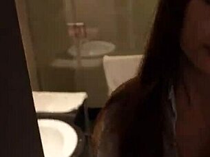 slutty cute girl seduced stranger at the resort while her bf was at home