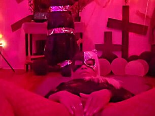 Angelg takes big black cock on halloween