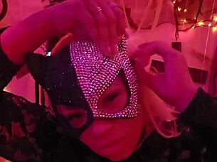 Angelg takes big black cock on halloween