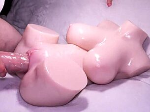 anime slut with huge tits gets massive cock deep hard fucking belly bulge