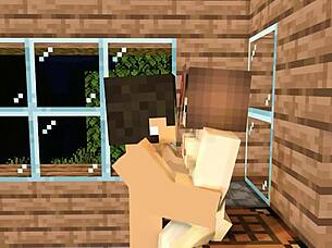 My crush invites me over after school minecraft animation