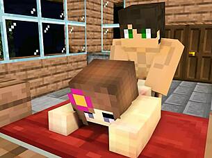 My crush invites me over after school minecraft animation