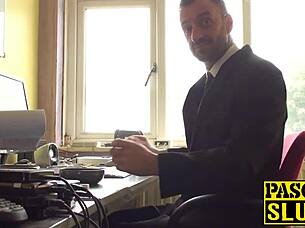 busty sub milf ass destroyed tasting cum