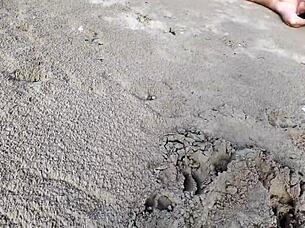 Stranger Passionately Fucks Hairy Nudist On The Beach