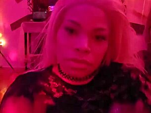 Angelg takes big black cock on halloween