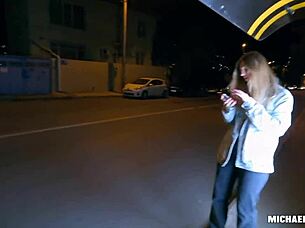 after drinking vodka with juice, take care of your shaved pussy with my monster cock