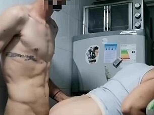 Young Latina Amateur Sucks Big Cock In Kitchen, Gets Pussy Fucked Hardcore