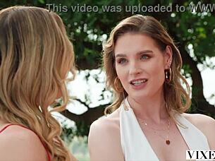 Vixen's natural beauty shines while riding a big cock