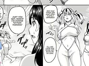 Going on vacation to the beach turns to casual sex with anime?