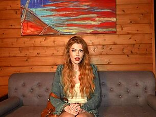 my best friend's daughter arrived at my door wet and trembling, ready for roleplay with her big natural tits and submissive orgasm