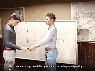 Exploring university challenges in this anime game episode 😊.