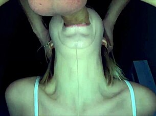 anime hentai girl gives sloppy blowjob, deepthroats monster cock, licks balls, swallows huge cum load.