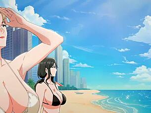 Mom On Visit For Intense Creampie And Anal