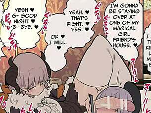 Handsome futanari lady dominates magical girl in epic clash! 😈