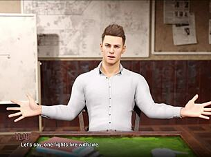 Exploring university challenges in this anime game episode 😊.