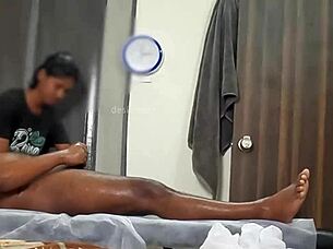 HAPPY ENDING CAUGHT IN HIDDEN CAM