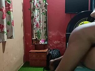 Curvy desi bhabhi's chut chudai contrasts with her innocent facade in hentai-inspired video