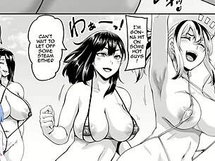 Going on vacation to the beach turns to casual sex with anime?