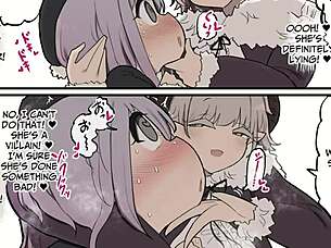 Handsome futanari lady dominates magical girl in epic clash! 😈