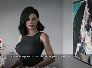 ms denvers, milf teacher in torn stockings drives me wild