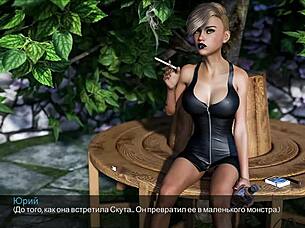 Horny Heroine Ingrid Milked in Gangbang