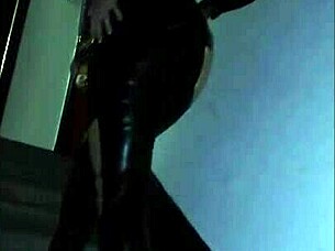 In this anime, the latex goddess dominates with femdom power