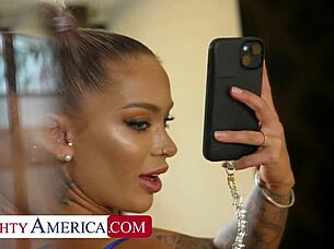 My Wife's Hot Friend Hayley Davies Opens Tight Wet Pussy For Big Cock