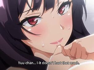 Erotic scenes with ahegao fetish and animehentai tags