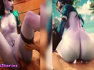 her first time in two dicks game play in hentai anime