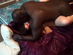 Shy White Wife Licks Black Ass Before Riding BBC Bare
