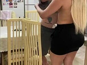 Tanned Latina Gets Assfucked by Big Black Cock