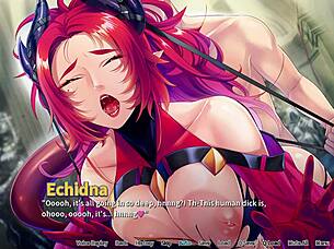 In STEALING A MONSTER GIRL HAREM EP5, she gives an AMAZING BLOWJOB