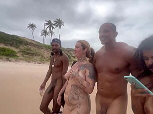 i went to a nudist beach in bahia to enjoy the scenery