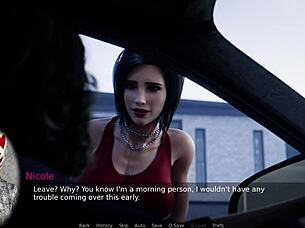 ms denvers, milf teacher in torn stockings drives me wild