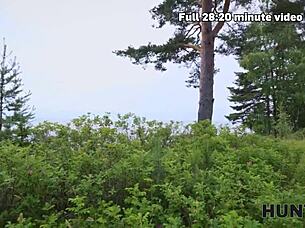 Young girlfriend cheats with stranger in tent