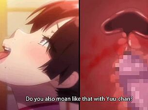 Erotic scenes with ahegao fetish and animehentai tags