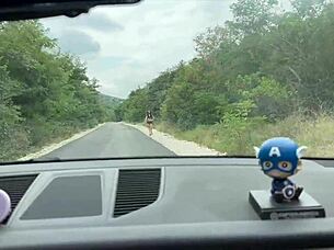 A fake police officer encounters three strangers in the woods.