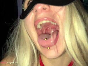 Merry Christmas Deepthroat In The New Year With Tears In A Beautiful Harness Pov Free