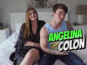 College Jock Pounds Tight Latina Pussy