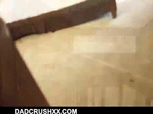 latina teen stepdaughter asks stepdad for guidance on orgasm in pov