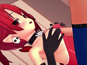 Etna from Disgaea strips her bikini to get fucked in this hentai 😍