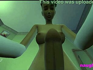 I'm giving my futa roommate a blowjob in the dorm