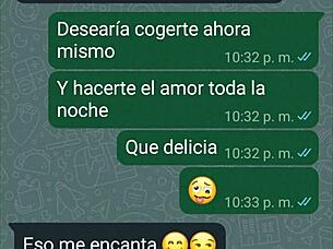 Caliento a mi novia por whatsapp y me da sentones.