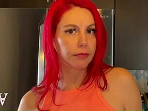 Redhead Taps Out On Monster Cock