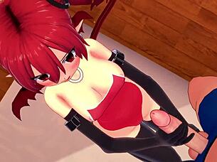 Etna from Disgaea strips her bikini to get fucked in this hentai 😍