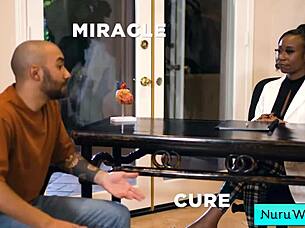 Black Horny Beauty Masseuse Delivers Intense Wet Nuru Massage With Oliver Davis