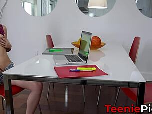 I charmed Kenzie Madison, my tattooed girl, for some fun sex. She rides my cock eagerly.