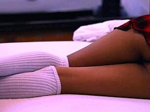 In the motel, padrastro enjoys the night with his stepsister's shy indian friend, a petite teen with tight pussy. They explore each other passionately.