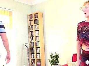 Molly and Kelly Cummins Ride Marc Kaye Roughly in Stockings Threesome