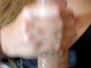 extremely close-up story of blonde wife riding big cock in doggystyle